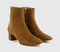 Womens OFFICE Aniston Block Heel Ankle Boots Tan