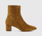 Womens OFFICE Aniston Block Heel Ankle Boot Tan - OFFCUTS SHOES by OFFICE