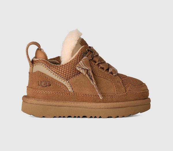 Kids UGG Lowmel Toddler Trainers Chestnut