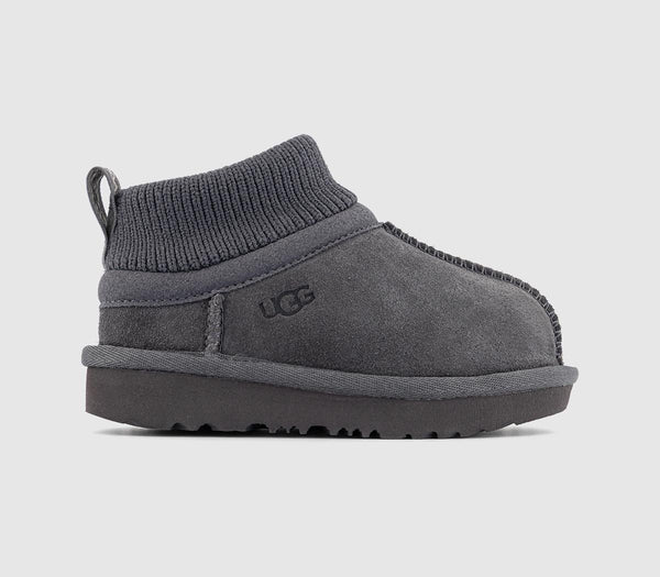 Kids UGG Classic Ultra Stretch Cuff Toddler Boots Obsidian