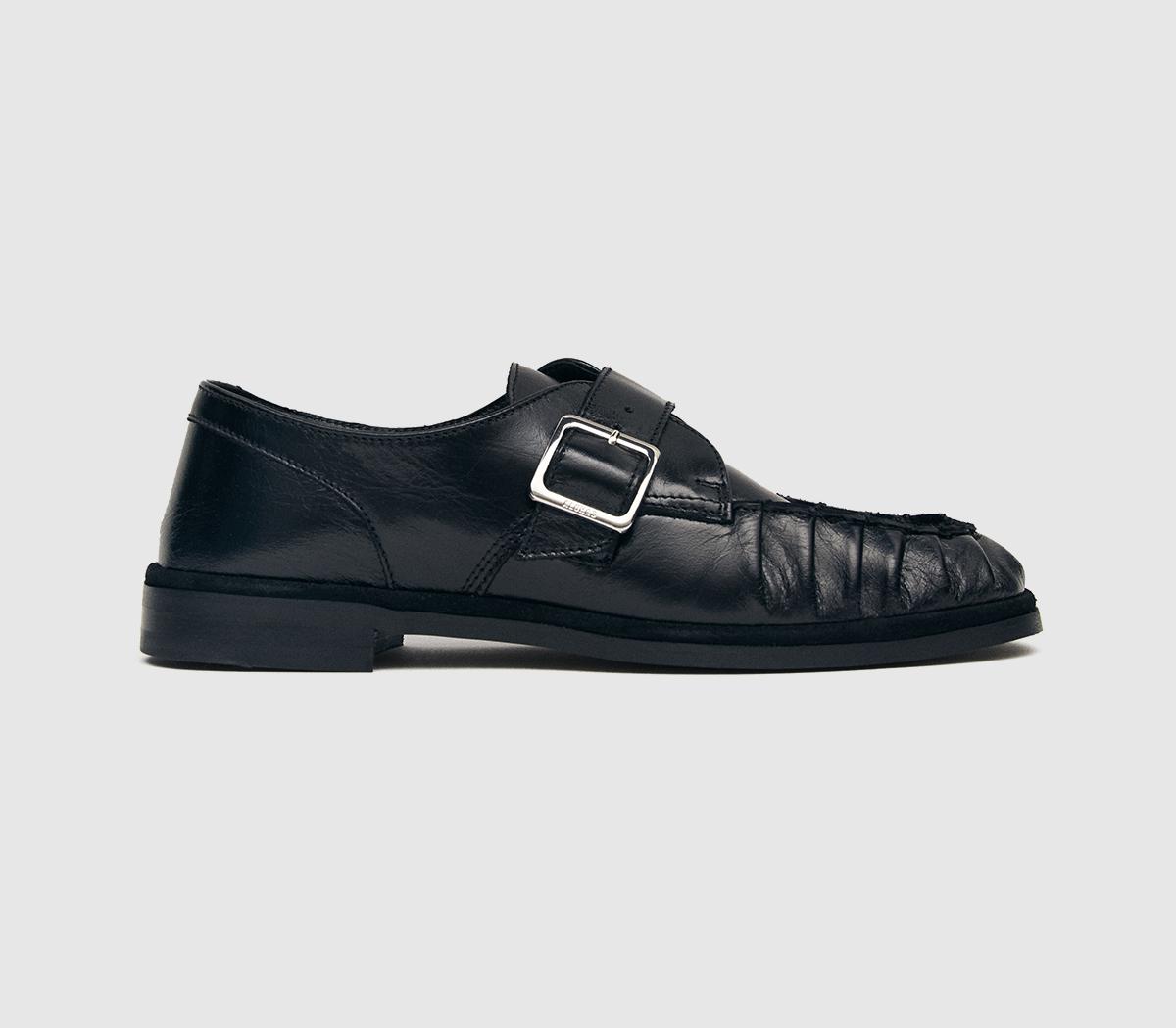 Womens ALOHAS Brandy Loafers Black Leather