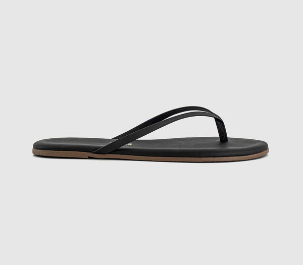 Womens TKEES Lily Liners Flip Flops Black