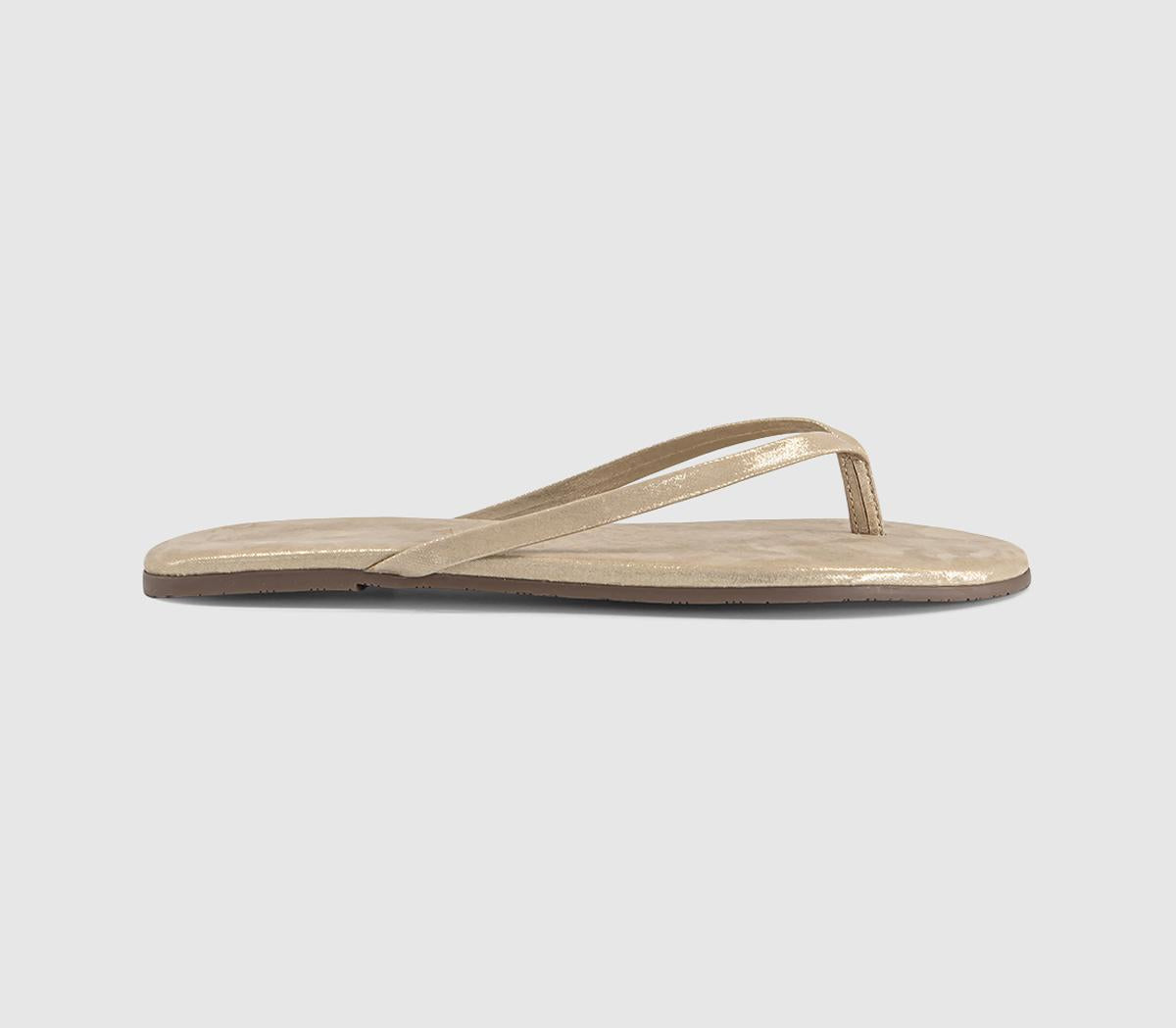 Womens TKEES Lily Nude Foundations Flip Flops Pink Pearl
