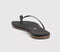 Womens TKEES Square Toe Lily Flip Flops Black