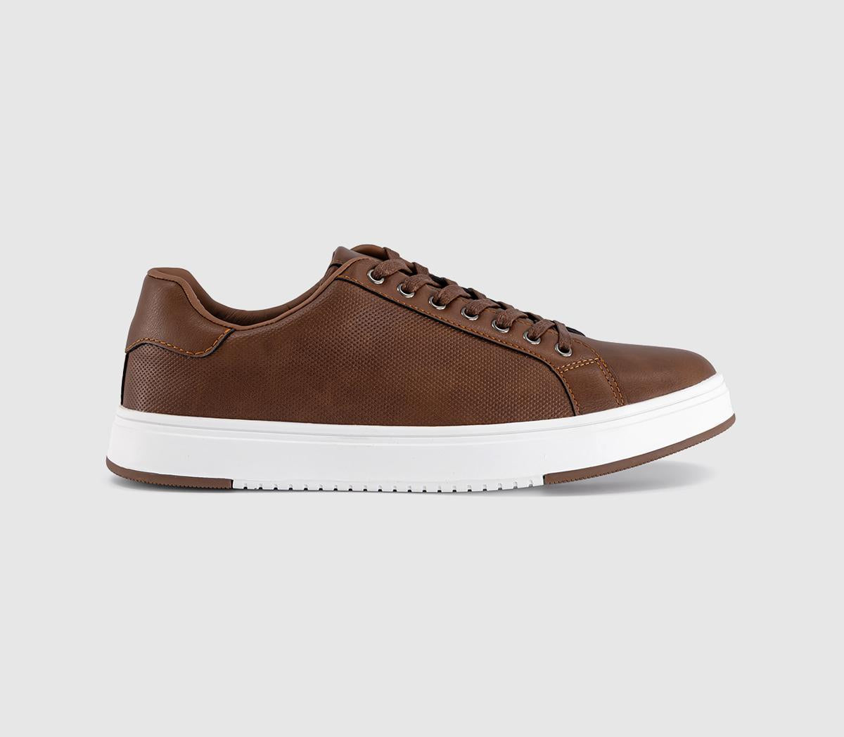 OFFICE Casper Perf Detail 7 Eye Trainers Tan