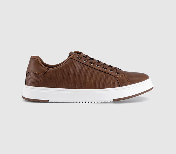 OFFICE Casper Perf Detail 7 Eye Trainers Tan
