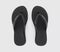 Womens Havaianas High Platform Flip Flops Black