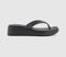 Womens Havaianas High Platform Flip Flops Black