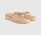 Womens Havaianas High Platform Flip Flops Golden