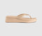 Womens Havaianas High Platform Flip Flops Golden