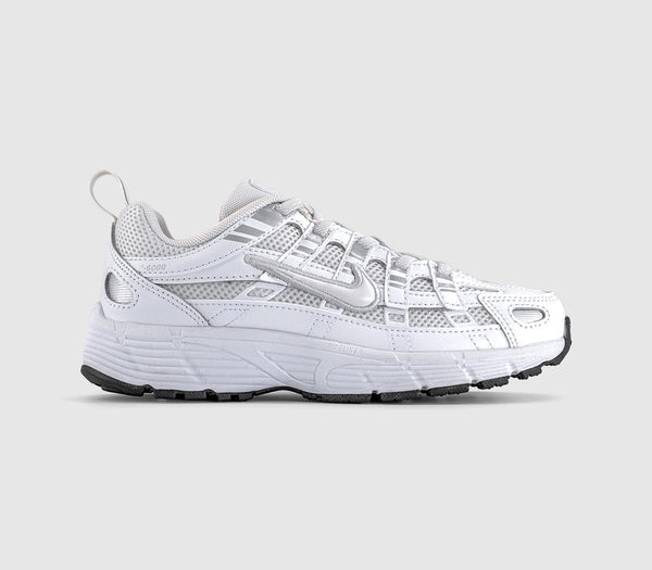 Kids Nike P-6000 Youth Trainers Platinum Tintplatinum Tintwhite