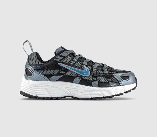 Kids Nike P-6000 Youth Trainers Smoke Greydutch Blueblack