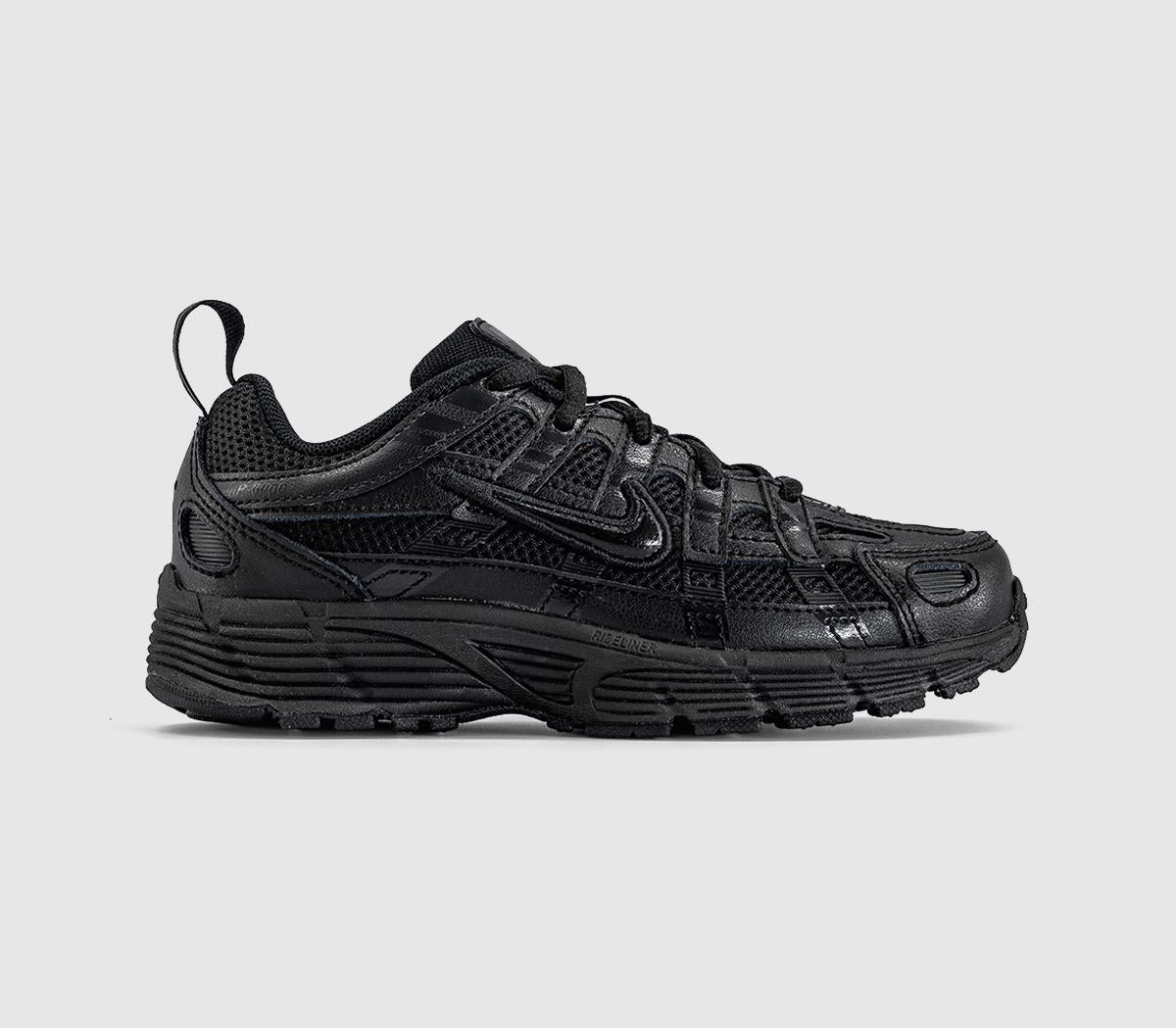 Kids Nike P-6000 Youth Trainers Black Black