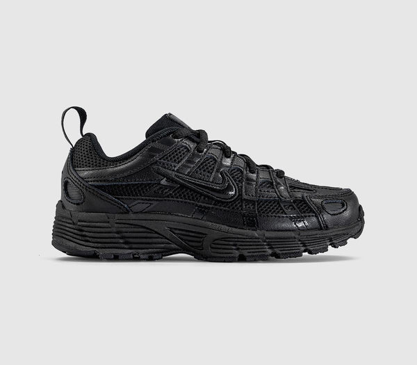 Kids Nike P-6000 Youth Trainers Black Black