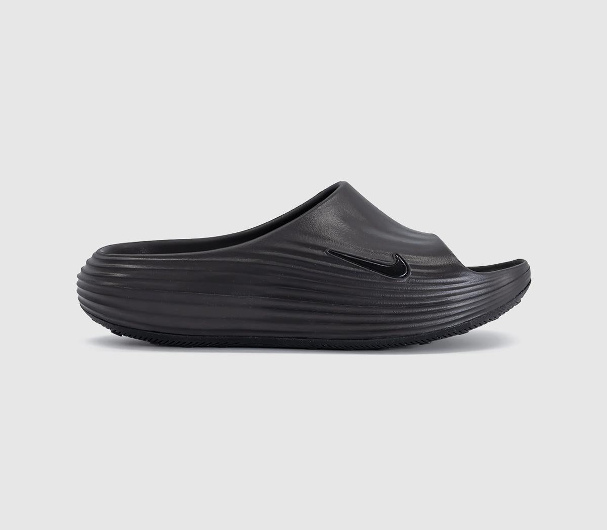 Nike Reactx Rejuven8 Sliders Black