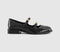 Womens OFFICE Farah Brogue Detail Double Strap Mary Janes Black