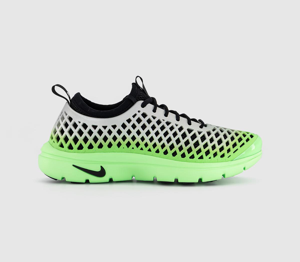 Nike Rejuven8 Run Trainers Metallic Silver Black Voltage Green Sp Qs