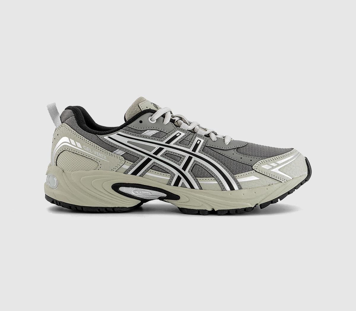 ASICS Gel-Ventx Trainers Clay Grey Dried Leaf Green