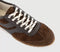 Womens OFFICE Thunder Suede Slim Sole Runner Brown Suede