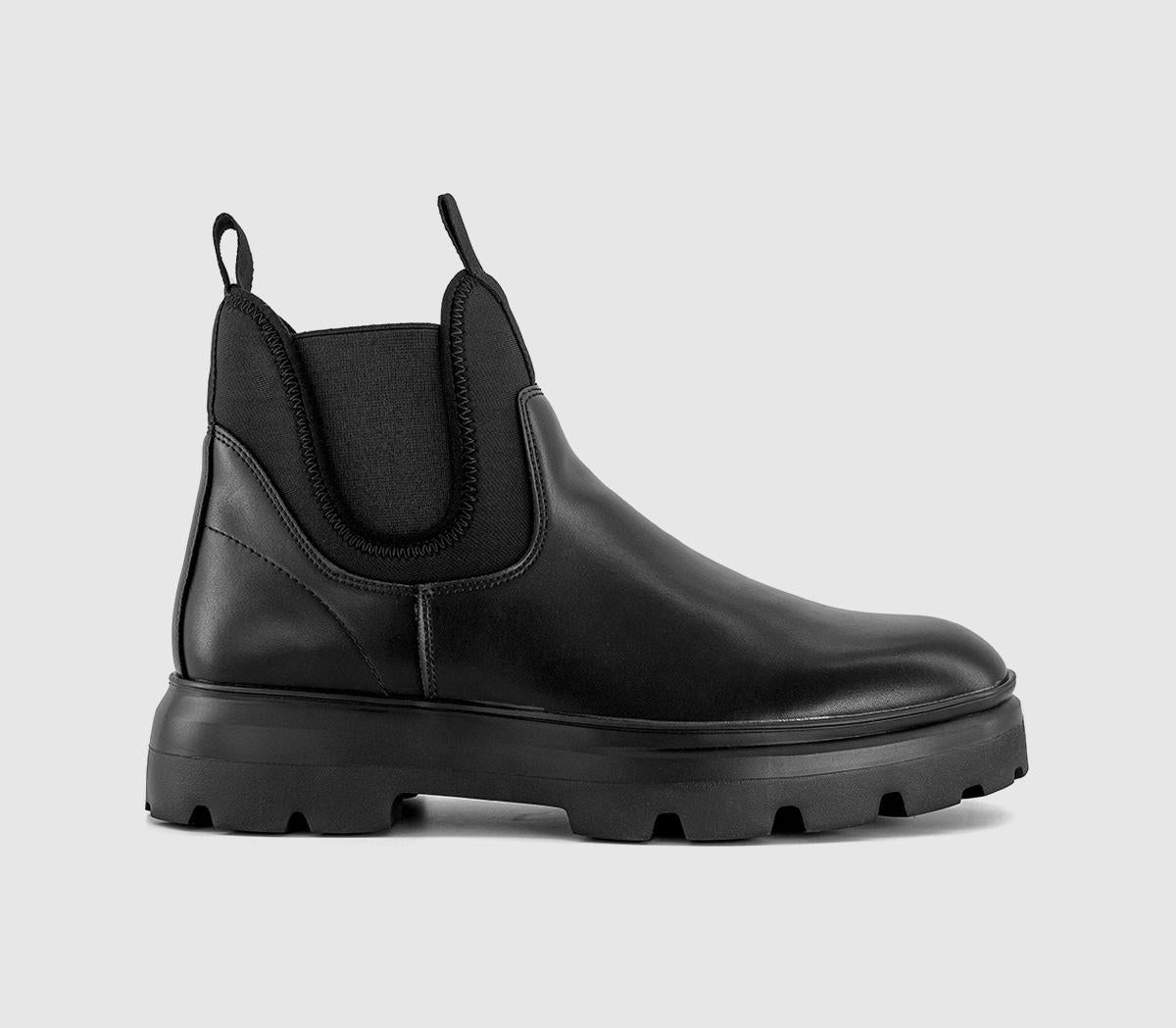 Mens OFFICE Barrett Chunky Chelsea Boots Black