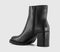 Womens OFFICE Apollo Heeled Platform Ankle Boots Black Leather