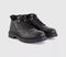 Mens OFFICE Billy Chunky Hiker Boots Black Leather
