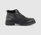 Mens OFFICE Billy Chunky Hiker Boots Black Leather