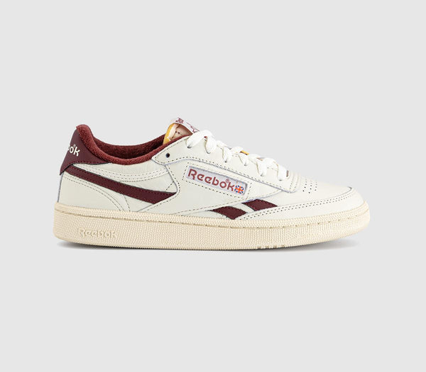 Reebok Club C Revenge Vintage Trainers Chalk Paperwhite Burgundy