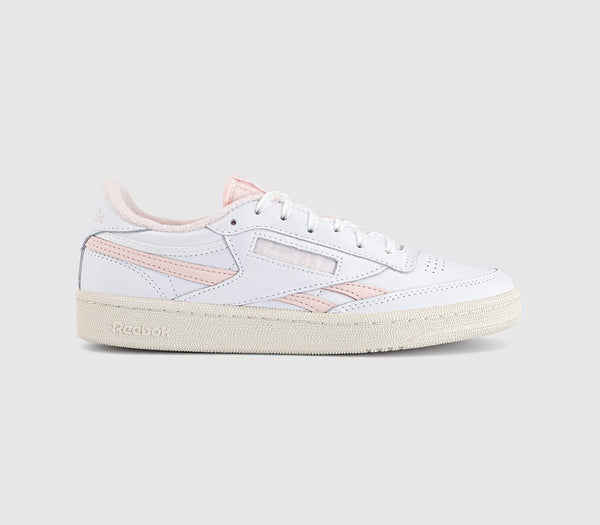 Reebok Club C Revenge Trainers White Chalk Pure Pink