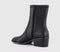 Womens OFFICE Acquire Leather Unlined Block Heel Ankle Boots Black Leather