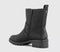 Womens EARTHADDICT Iris Buckle Detail Ankle Boots Black