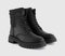 Womens EARTHADDICT Bluebell Chunky Lace Up Ankle Boots Black