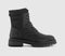 Womens EARTHADDICT Bluebell Chunky Lace Up Ankle Boots Black - OFFCUTS SHOES by OFFICE