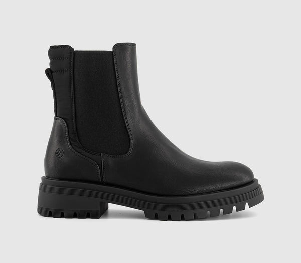 Womens Earth Addict Clover Chunky Chelsea Boots Black