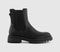 Womens EARTHADDICT Clover Chunky Chelsea Boots Black