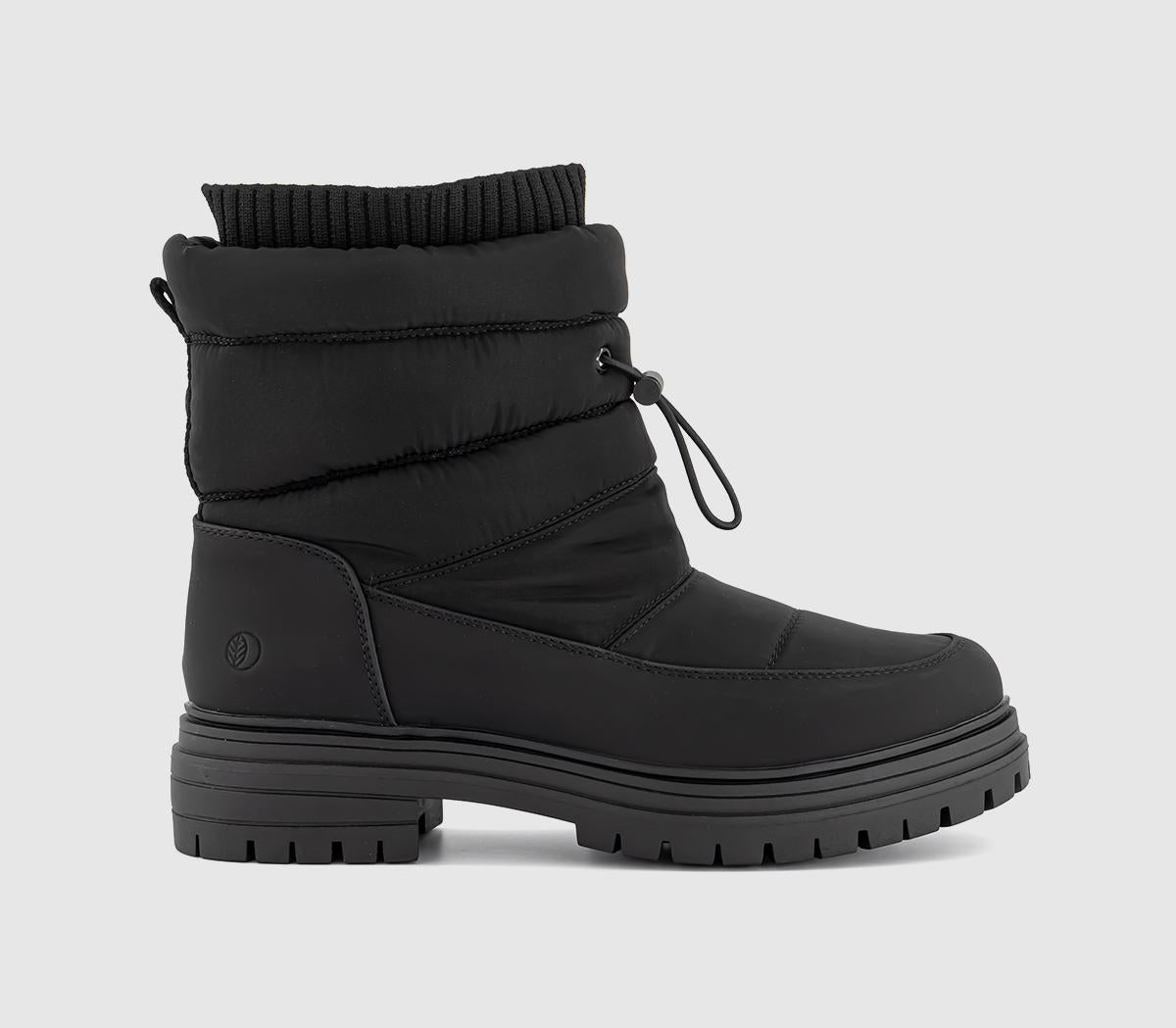 Womens EARTHADDICT Jasmine Snow Boots Black