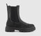 Womens OFFICE Adda Chunky Toe Cap Ankle Boots Black