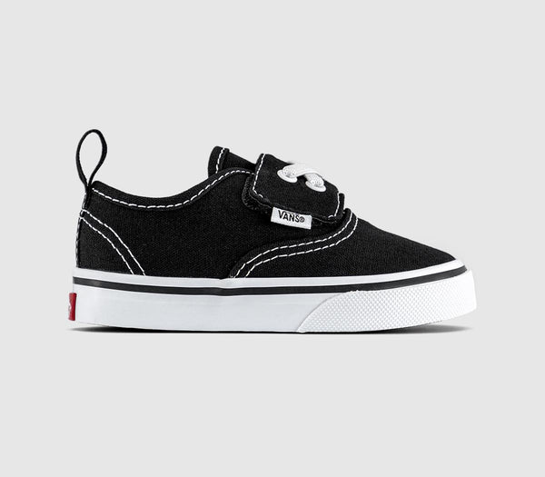 Kids Vans Authentic Elastic V Toddler Trainers Black