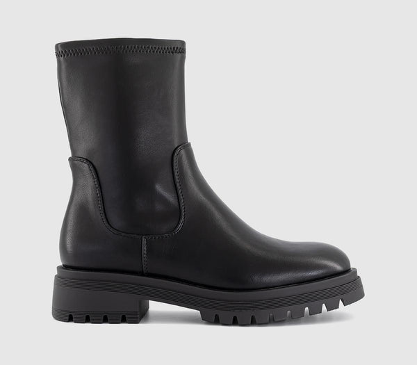 Womens OFFICE Acer Stretch Ankle Boots Black - OFFCUTS SHOES by OFFICE