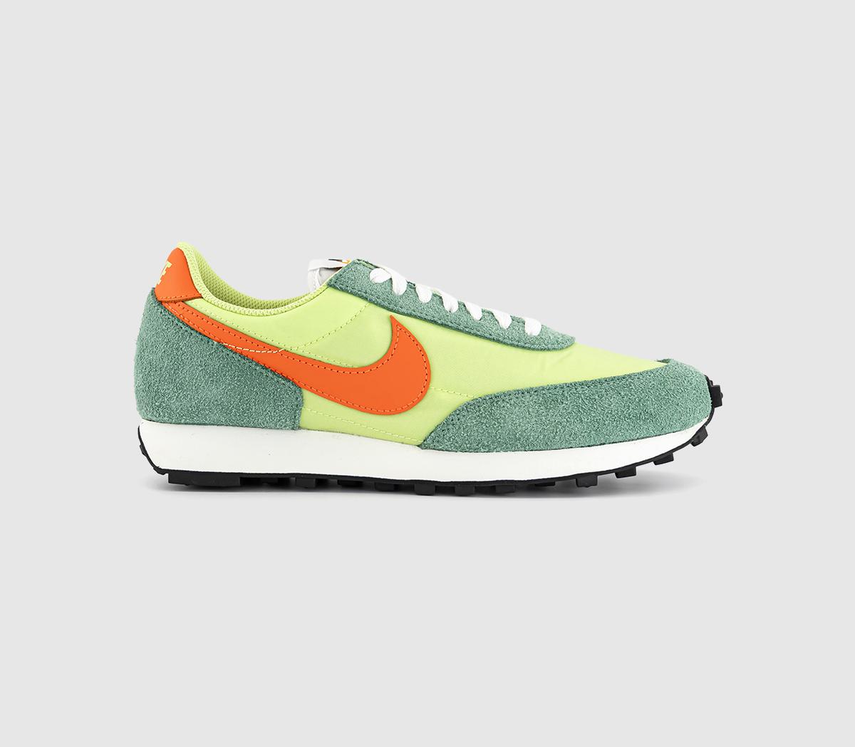 Nike Daybreak Trainers Limelight Electro Orange Healing Jade Pale Ivory B