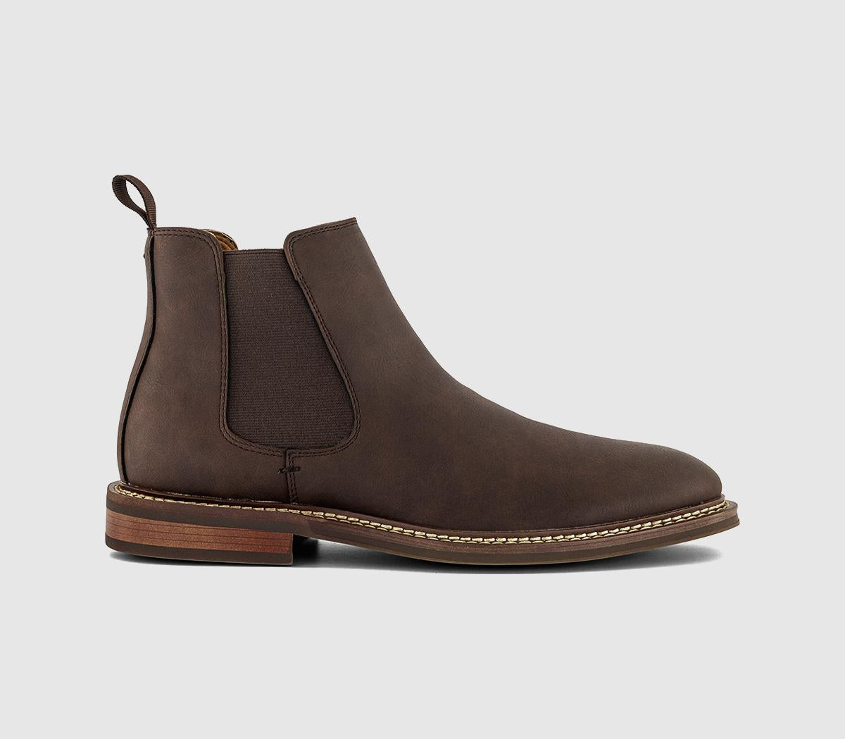 Mens OFFICE Byron Chelsea Boots Brown