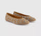 Womens OFFICE Forever Rivet Hardware Ballerina Shoes Beige
