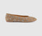 Womens OFFICE Forever Rivet Hardware Ballerina Shoes Beige