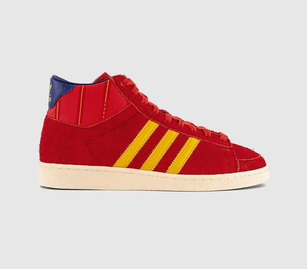 adidas Jabbar Hi Trainers Fef Home Red Gold Navy