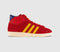 adidas Jabbar Hi Trainers Fef Home Red Gold Navy
