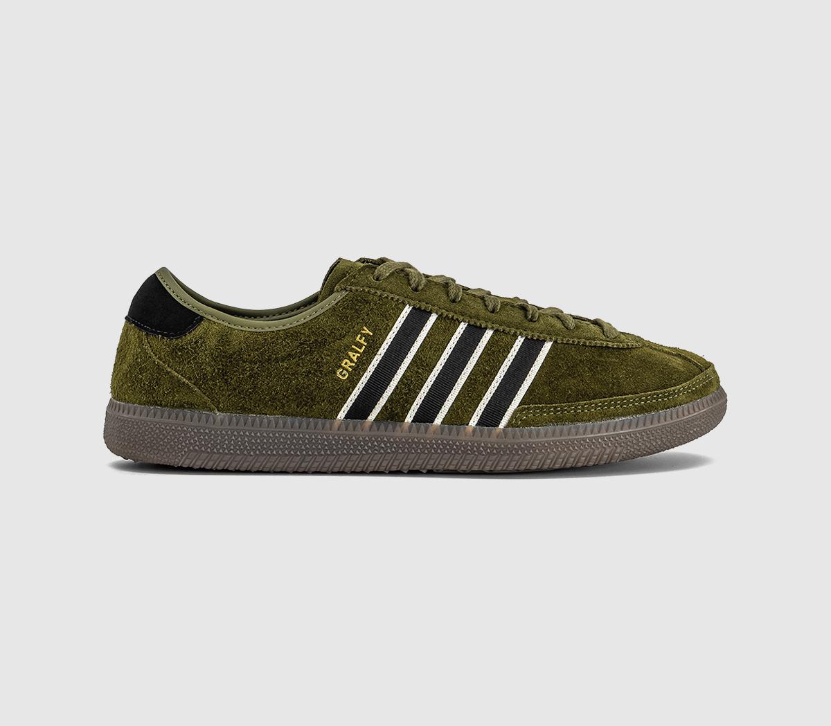 adidas Gralfy Spzl Trainers Chalk White Gum Aurora Ivy