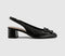 Womens OFFICE Monet Slingback Heeled Ballet Pumps Black
