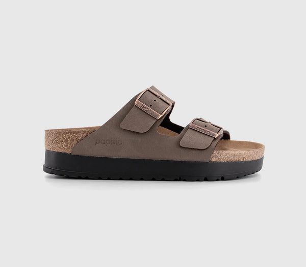 Womens BIRKENSTOCK Arizona Platform Flex Sandals Mocca UK Size 7.5 EU41
