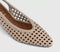 Womens OFFICE Marais Basket Weave Slingback Court Heels Cream