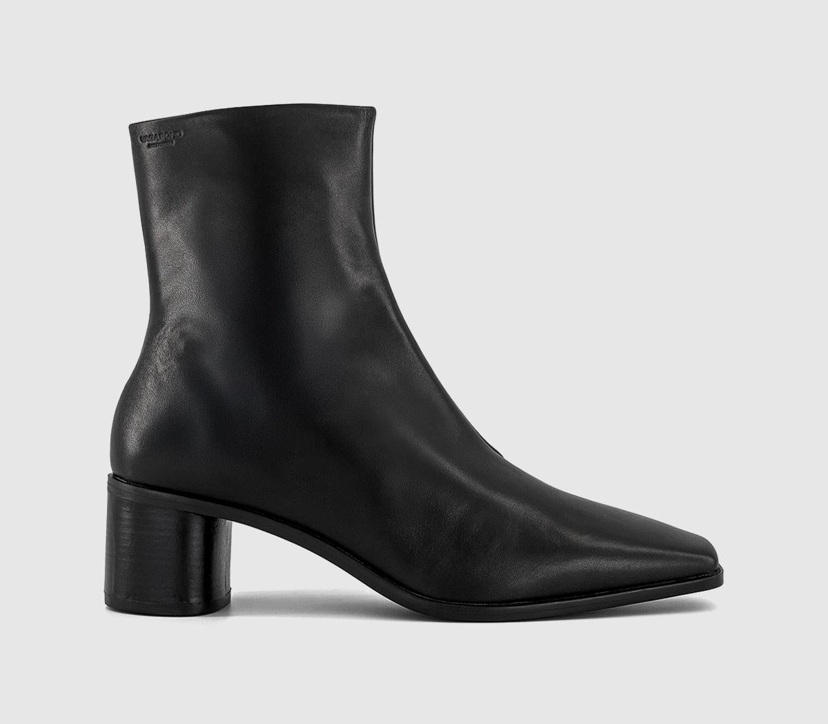 Womens Vagabond Shoemakers Fay Ankle Boots Black Leather